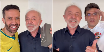 Lula publicou v&iacute;deo ao lado do deputado federal Andr&eacute; Janones (Rede-MG) e do governador do Piau&iacute;, Rafael Fonteles (PT) Foto: Reprodu&ccedil;&atilde;o/Instagram/@lulaoficial