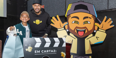Neymar lan&ccedil;a projeto 'Ney Ney' em sess&atilde;o de cinema exclusiva Foto: Divulga&ccedil;&atilde;o/NR Sports