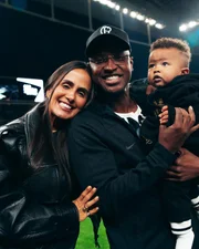 Thiaguinho agradece Hugo, do Corinthians, por entrar com seu filho em campo - imagem 3