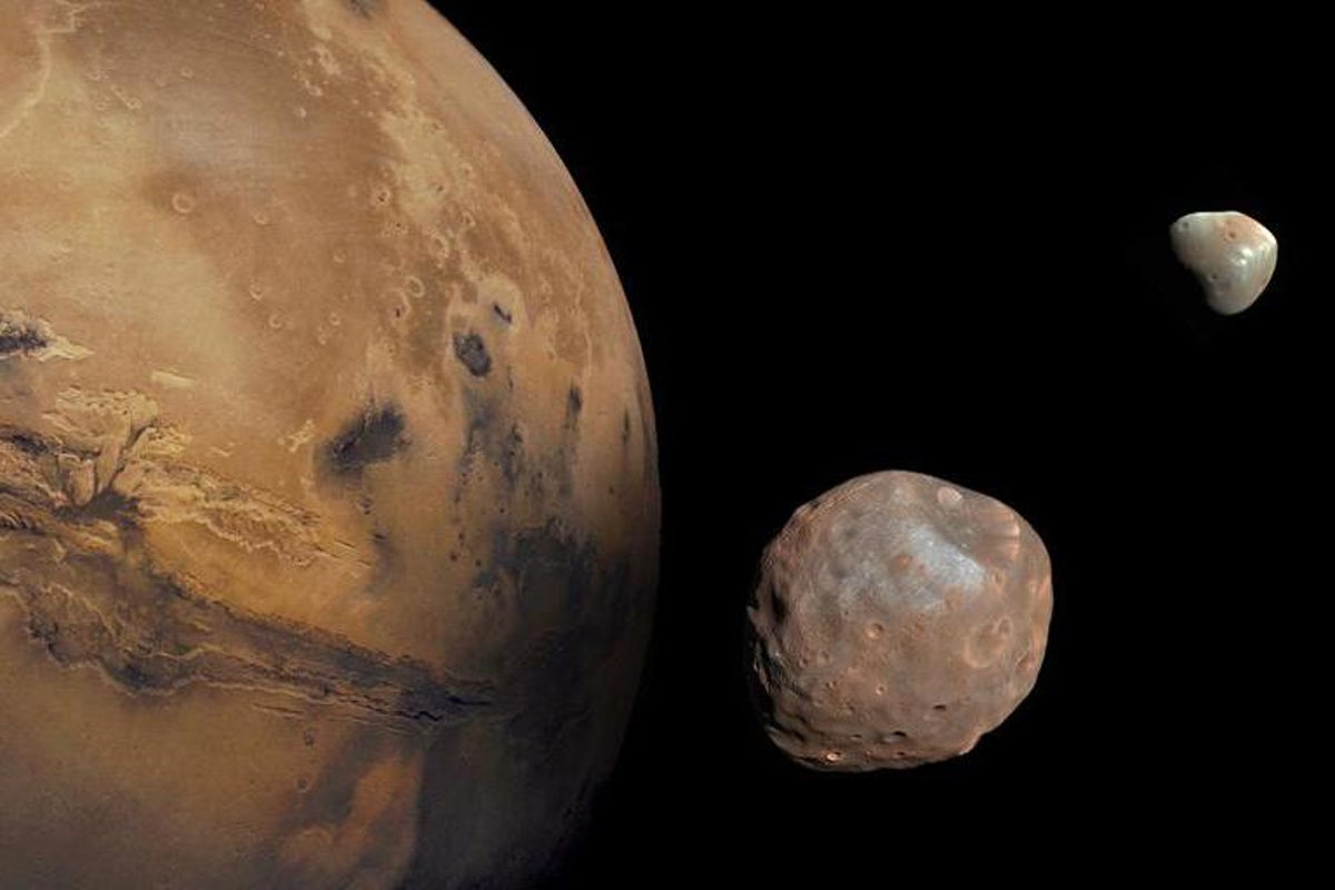 A missão espacial à lua marciana espera resolver o mistério do pouso em Marte