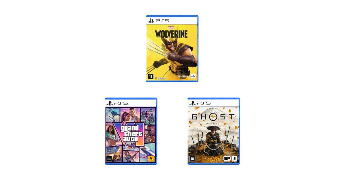 Wolverine, GTA VI e mais: os jogos de PS5 que estão bombando na Amazon agora