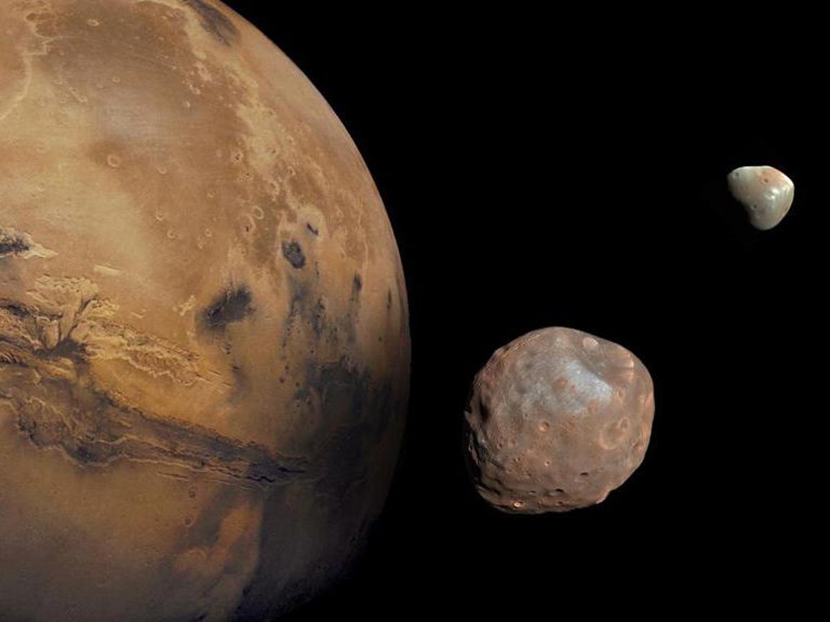 A missão espacial à lua marciana espera resolver o mistério do pouso em Marte